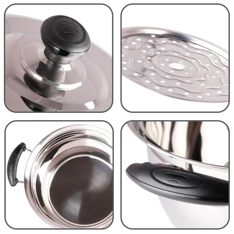 idrop 22CM Multipurpose Kitchen Cooking Pot and Steamer Cooker