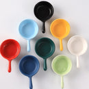 idrop Round Handle Ceramic Seasoning Condiment Dish Plate / Piring Kecil Plat Hidangan Perasa / 陶瓷碟 6.5CM圆柄碟(10CM)(黄/粉红/青/蓝) [ 6.5CM(D) 10CM(L) ] [ YELLOW/PINK/CYAN/BLUE ]