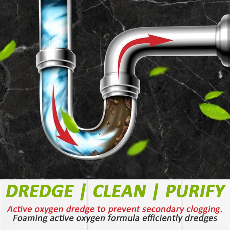 idrop [ 500g ] Pipe Dredging Agent Sewer Clog Remover Dissolvent / Serbuk Pencuci Saluran Paip / 500G管道疏通剂(居安适)