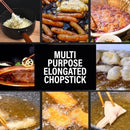 idrop [ 43CM ] Long Solid Wooden Chopstick for Cooking & Food Preparation / Chopstick Kayu Kegunaan Untuk Memasak / 43CM耐高温火锅铁木筷子