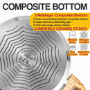 idrop [ 18CM / 24CM ] SUS304 Stainless Steel Milk Pot & Soup Pot with Composite Bottom / Periuk Masak Susu & Sup Keluli tahan Karat / 18CM不锈钢慕森奶锅 24CM不锈钢慕森汤锅 (304)