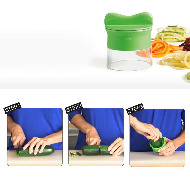 idrop SPIRAL CUTTER - Handheld Vegetable Slicer Grater