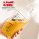 idrop [ 530ml ] Drink Shaker Mixer Cup / Cawan Goncang Air / 手打柠檬茶杯雪克杯奶茶店工具带刻度手摇杯雪壶防溅盖调酒器套装