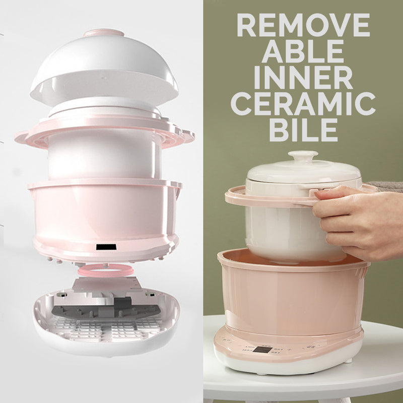 idrop [ 800ml ] Multifunction Electric Cooker with Inner Ceramic Cooking Pot