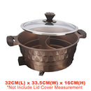 idrop [ 2 IN 1 ] 32CM Multipurpose Electric Cooking Pan hotpot steamboat [ Diamond Series ]