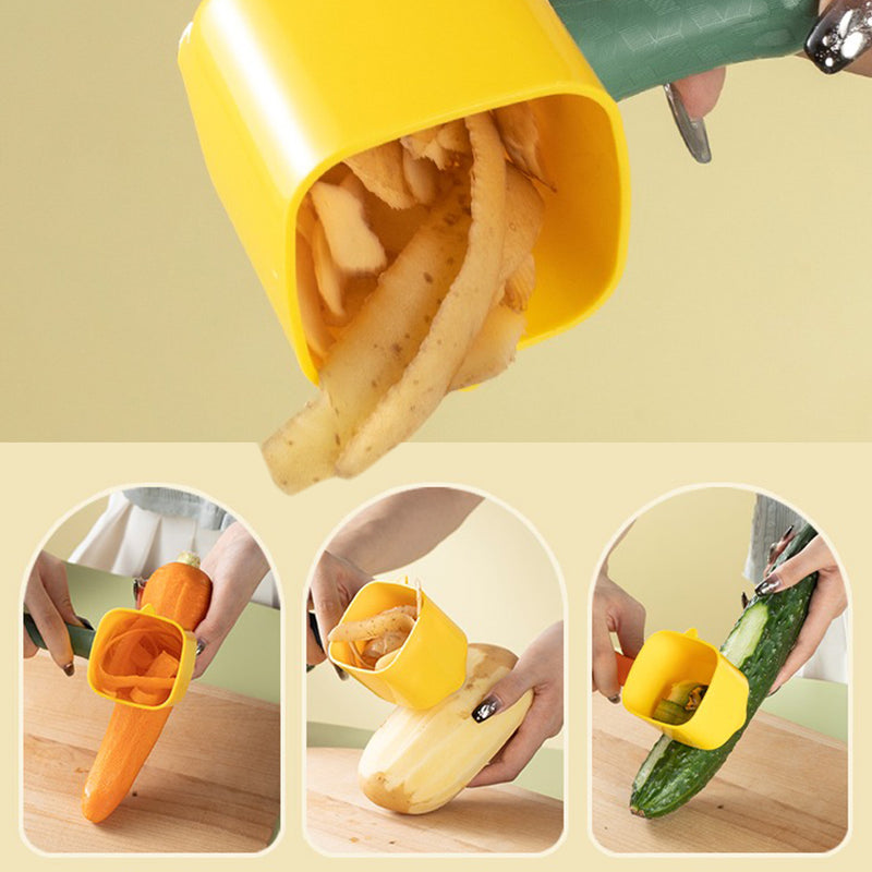 idrop Kitchen Multifunction Fruit & Vegetable Storage Peeler / Pengupas Sayur & Buah Pelbagai Guna / 收纳削皮器