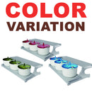 idrop Double Layer Aluminium Alloy Seasoning Rack + 3PCS Jar / Rak Dapur + 3PCS Bekas Perencah / 厨房架+3PCS调味罐