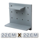 idrop Perforated Wall Mounted Rack Shelf [ 22cm x 22cm ]