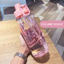 idrop [ 1200ml ] Portable Drinking Water Bottle Flip Open Lid / Botol Air Minuman Mudah Alih / 1200ML弹盖吸管运动杯(塑 料水壶)
