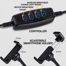 idrop Flexible Selfie Ring Light and Smartphone Holder Clip Stand