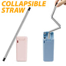 idrop Collapsible Straw SUS304 Stainless Steel / Straw Sedut Boleh Lipat / 折叠吸管SUS304不锈钢