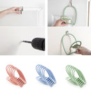idrop Wall Mounted Multifunctional Stacking Hat & Clothing Hanger / Tempat Penyangkut Topi & Baju Dinding / 壁挂连环衣帽架 创意可挂式丝巾帽子收纳挂架 6只装