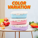 idrop [ 1200ml ] Portable Lunch Box / Bekas Makanan / 塑料饭盒＋勺叉(麦香) [ FREE SPOON & FORK ]