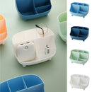 idrop Multifunction Storage Box For Stationary & Makeup / Kotak Penyimpanan Barang Pelbagai Guna Alat Tulis Dan Alatan Solek / 塑料桌面文具收纳盒