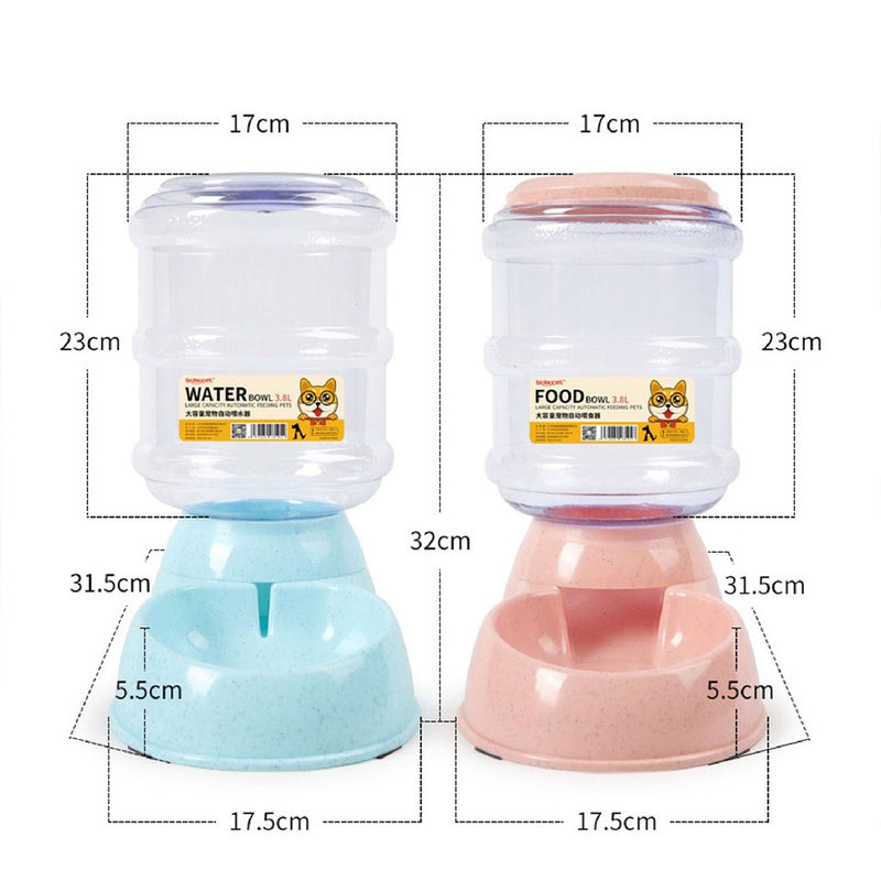 idrop [ 3.8L ] Automatic Pet Food & Drink Feeder Dog Cat / Bekas Makanan & Air Kucing Auto Drinker Water Bowl / 自动宠物食品和饮料喂食器狗猫