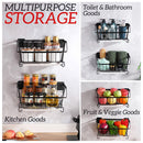 idrop Wall Mounted Kitchen Storage Steel Shelf Rack with Water Draining Tray