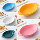 idrop Ceramic Oval Baking Plateware Kitchen Food Serving Plate