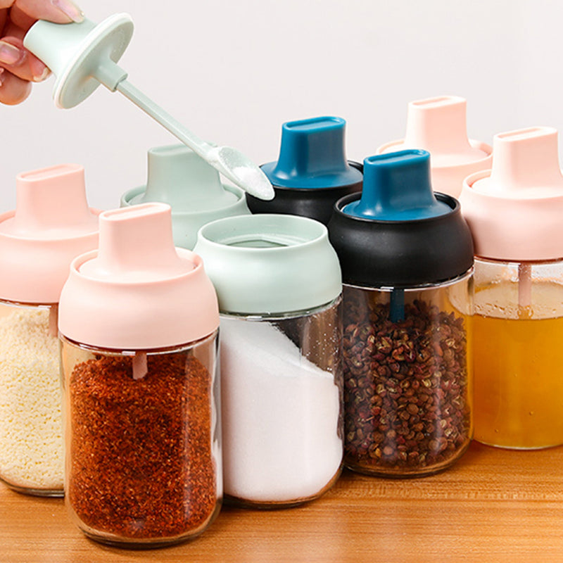 idrop [ 250ml ] Seasoning Honey & Oil Glass Jar Storage Cup