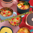 idrop [ 1000ml ] SUS304 Stainless Steel Instant Noodle & Food Eating Bowl with Lid Cover