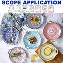 idrop Double Ear Round Ceramic Plate Tray / Dulang Pinggan Makan Seramik Bulat / 陶瓷圆形双 耳盘