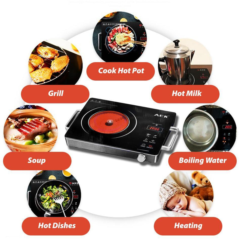 idrop AEK Portable Multifunctional Electric Ceramic Cooker Induction Cooking / Pemasak Induksi / 便携式多功能电陶炉电磁炉 MD-818