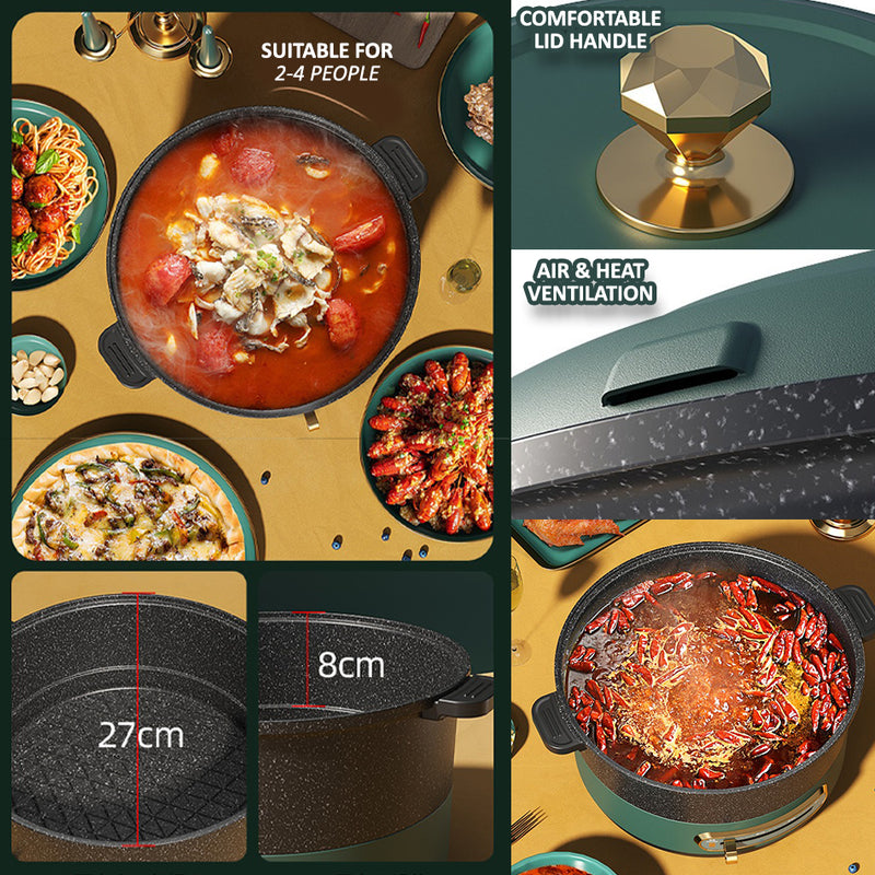 idrop [ 4L ] Electric Hot Pot 1350W Cooker / Periuk Memasak Elektrik / 4L味世电火锅 1350W