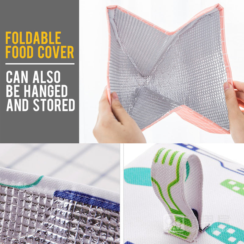 idrop Foldable Large Foil Heat Insulation Waterproof Dustproof Food Cover / Tudung Saji Makanan