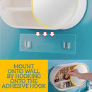 idrop Wall Mounted Toilet Toiletry Bathroom Storage Rack Shelf