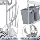 idrop 2 LAYER Aluminium Dishrack + Cup & Utensil Holder
