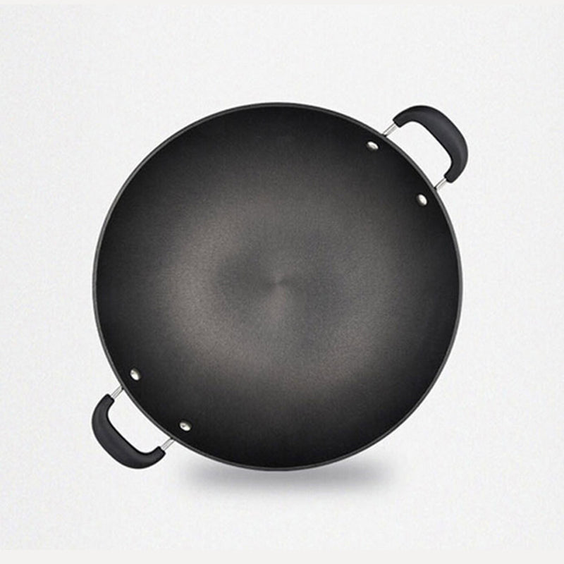 idrop Stainless Steel Classic Cooking Wok with Lid Cover for Kitchen Cookware [ 40CM / 42CM ]
