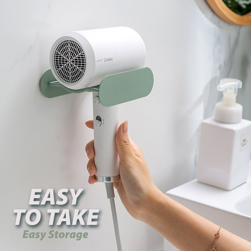 idrop Wall Mounted Hair Dryer Storage Rack Shelf / Rak Penyimpanan Pengering Rambut / 铁艺吹风机架