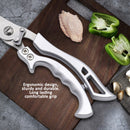 idrop [ 26CM ] Multipurpose Kitchen Shears Chicken Bone Scissors / Gunting Dapur Pemotong Tulang Ayam Pelbagai Guna / 敞开铝柄鸡骨剪26CM