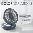 idrop 2 IN 1 Foldable Portable USB Rechargeable Fan with LED Lights
