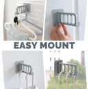 idrop Wall Mounted Foldable Four Hole Hanger Slot