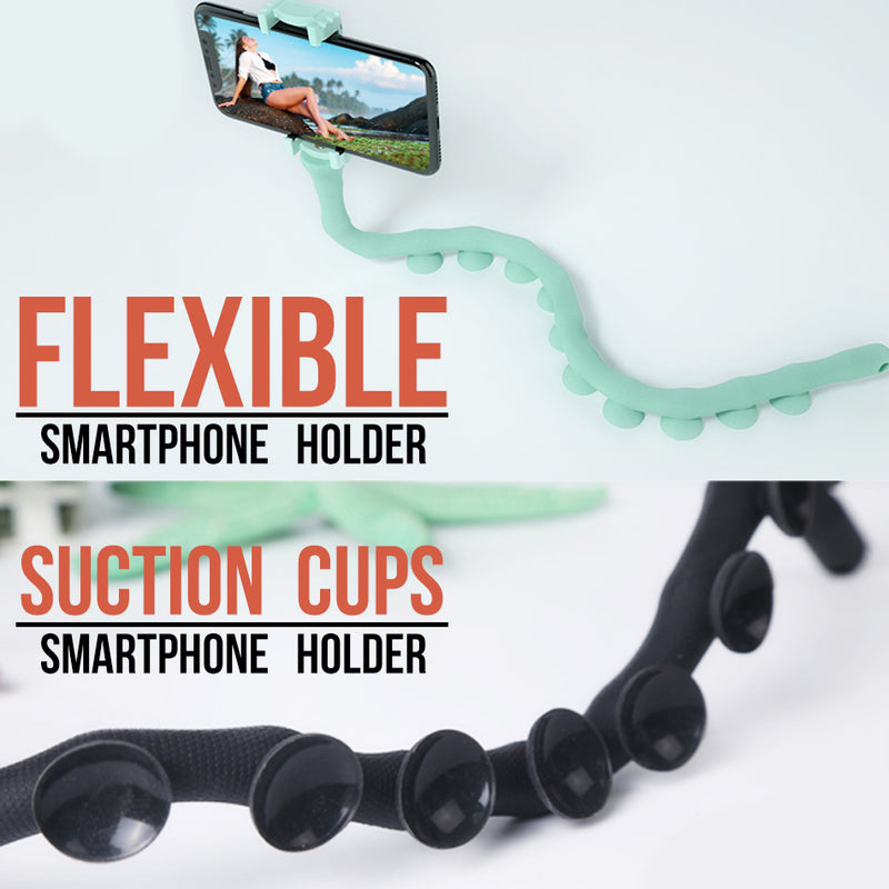 idrop Caterpillar Worm Smartphone Holder - Flexible Suction Wall Mount Holder