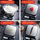idrop USB Rechargeable Digital Weighing Electronic Kitchen Scale / Mesin Timbang Dapur Elektronik / 充电秤(秤盘不锈钢拉丝 的) [ 3000G / 0.1G ]