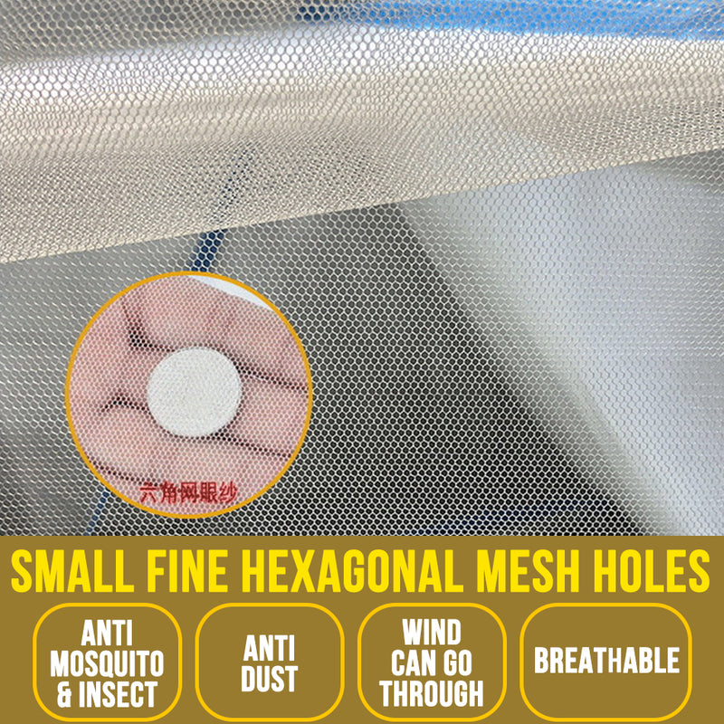 idrop [ 160CM x 190CM ] Foldable Portable Mosquito Protective Net
