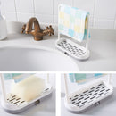 idrop Kitchen Sink Countertop Sponge Soap & Rag Cloth Mini Drainage Storage Rack