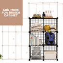 idrop MESH CABINET - 6 Shelving Unit Self Assemble Storage [ JL-SC-097 ]