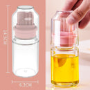 idrop [ 150ml ] Glass Oil Seasoning Bottle Dispenser with Silicone Rubber Bristle Brush