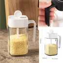 idrop [ 250ml ] Multifunctional Kitchen Glass Season Jar Container for oil, salt sugar honey
