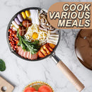 idrop [ 18CM ] Stainless Steel Milk Pot Pan / Periuk Masak Keluli Tahan Karat / 18CM不锈钢雪平锅玻璃盖(奶锅)