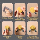 idrop 4pcs Wall Mounted Clock Design Item Hanging Storage Hook