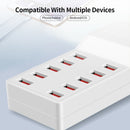 idrop 10 Port USB 50W Intelligent Smart Charger Quick Charging [ AC 100-240V 50-60Hz DC5V10A
