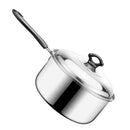 idrop 20CM Single Handle Soup Pan Cooking Pot with Lid Cover
