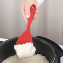 idrop [ 5PCS ] Kitchen Silicone Cooking Utensil Set / Set Dapur Alat Memasak / 硅胶厨具5件套(红黑混 )