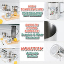 idrop [ 400ml ] Family Theme Drinking Cup SUS304 Stainless Steel [ 1PC ] / Cawan Minum Tema Keluarga Keluli Tahan Karat / 不锈钢大号马克杯400ML(内外304加贴花 )(无盖无盒)