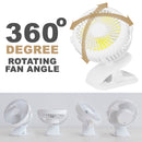 idrop Mini Portable Rechargeable Battery & USB Powered Clip Fan