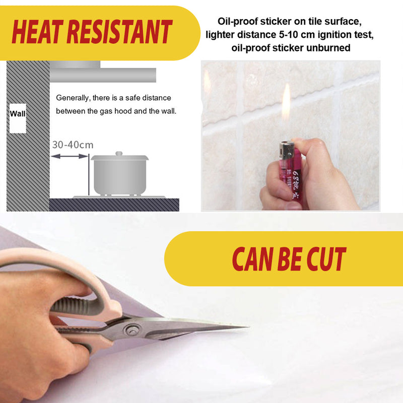 idrop Oil Proof & Waterproof Transparent Heat Resistant Backlash Adhesive Sticker [ 60CM x 5 Meter ]