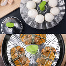 idrop Stainless Steel Steamer & Drainer Foldable Portable Compact Stand